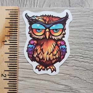 10/$10 Owl Sticker Bird Hoot Owlet Colorful Cartoon